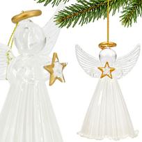 Stiklinė Eglės Kulė „angelas“ 14 Cm „saska Gift & Decor“