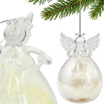 Stiklinė Eglės Kamuolėlis „angelas“ 11 Cm Saska Gift & Decor