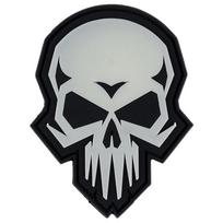 101 Inc. 3D PVC Psycho Skull Glow In The Dark Karinis antsiuvas