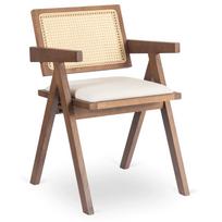MADERA medinė kėdė, ąžuolo/smėlio spalvos, ažūrinis, klasikinis, retro stiliaus