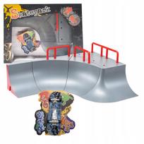 „Fingerboard“ rinkinys su „bowl“ rampa ir mini riedlente