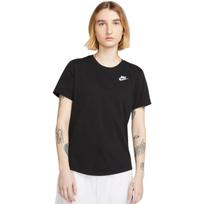Moteriški marškinėliai Nike Sportswear Club Essentials juodi DX7902 010