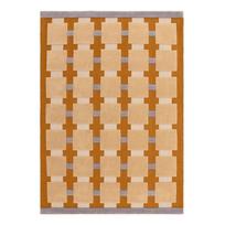 Rankų darbo ochros spalvos iš vilnos mišinio kilimas 160x230 cm Mallory – MADE