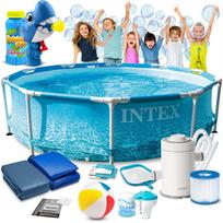 Karkasinis baseinas Intex 28208, 305 x 76 cm su filtravimo siurbliu ir priedais