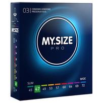 My.Size PRO - prezervatyvai pagal individualų dydį - 47 mm (3 vnt.)