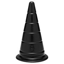 Doc Johnson TitanMen Anal Stretcher - kūginis analinis ištempimo kaištis (juodas) - 15 cm