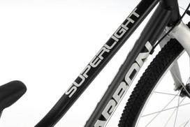 Dviratis Karbon Superlight Alu 24 black