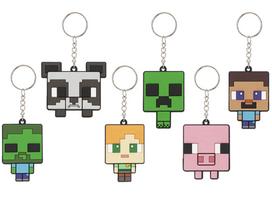 MINECRAFT minkštas raktų pakabukas, asort., 303706