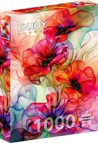 ENJOY PUZZLE dėlionė SPALVINGŲ GĖLIŲ SRAUTAS, 1000 dalių, 68x48 cm, Enjoy-2304