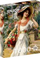 ENJOY PUZZLE dėlionė GĖLIŲ SODAS, EMILE VERNON, 1000 dalių, 68x48 cm, Enjoy-1122