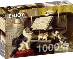ENJOY PUZZLE dėlionė FORTEPIJONO PAMOKA, HENRIETTE RONNER-KNIP, 1000 dalių, 68x48 cm, Enjoy-1551