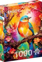 ENJOY PUZZLE dėlionė SPALVINGAS PAUKŠTELIS, 1000 dalių, 68x48 cm, Enjoy-2147