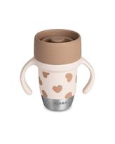 BEABA nerūdijančio plieno mokomasis puodelis CLICK AND DRINK 240 ml