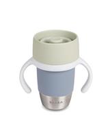 BEABA nerūdijančio plieno mokomasis puodelis Click and Drink 240 ml