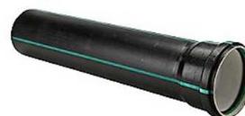 Huliot Doo Eur Tyli nuotekų vamzdis ø110mm 110x3000mm triukšmą slopinantis nuotekų vamzdis su 1 lizdu