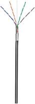Goobay CAT 5e lauko tinklo kabelis, F/UTP, juodas, 100m, 100 m, Cat5e, F/UTP (FTP), juodas