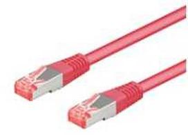 Goobay CAT 6A tinklo kabelis, S/FTP (PiMF), purpurinė, 5 m - LSZH be halogenų, CU medžiaga