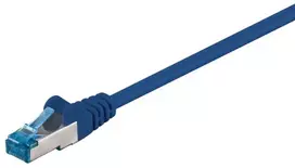 Goobay CAT 6A tinklo kabelis, S/FTP (PiMF), 15 m, mėlynas, 15 m, Cat6a, S/FTP (S-STP), RJ-45, RJ-45, mėlynas