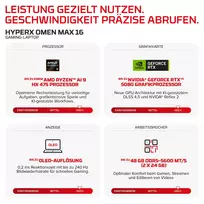 HP HyperX OMEN 16-ak1090ng RYZ AI 9-HX475/32GB/1TBSSD/RTX5070Ti/W11 Home
