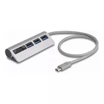 3 Port USB 5Gbps Hub inklusive SD und Micro SD Card Reader mit USB Type-C™ Anschluss