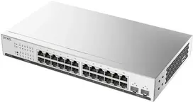 Šakotuvas ZYXEL GS1915-26V2, 26 PORTS, 24X GBE AND 2X SFP, RACKMOUNT, FANLESS, SMART SWITCH HYBRID MODE, STANDALONE OR NEBULAFLEX CLOUD