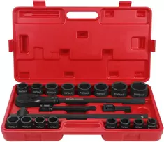 Kraftdele Suktukas + prailgintuvai + smūginės galvutės 3/4" 21 vnt. KD11868