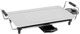 Elektrinis grilius Jocca su keramine danga 2000 W 43 x 23 cm su termostatu, baltas