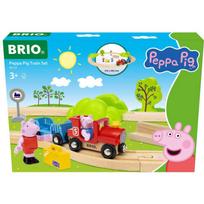 Žaislinis traukinys su bėgiais Brio World Peppa Pig 63612300, įvairių spalvų