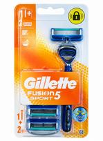 Skustuvas Gillette Fusion Sport 5, 3 vnt