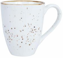 Puodelis Home4you Sensa DH05842, balta sp., 0.360 l