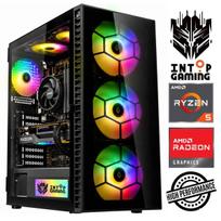 Stacionarus kompiuteris Intop RM93513NS AMD Ryzen 5 4500U, DDR4 16GB, SSD+HDD 1 TB 2 TB, AMD Radeon RX 9060 XT 16GB GDDR6
