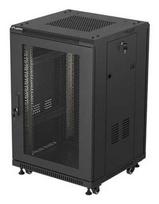 Lanberg FF01-6618-23B rack cabinet 18U Freestanding rack Black