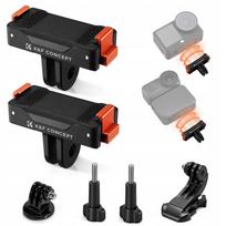 2 vnt. magnetiniai greito atjungimo laikikliai DJI Osmo Action 6 / Nano kameroms, GoPro ir 1/4"