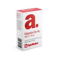 A. Vitamin D3 + K2, kapsulės, N30