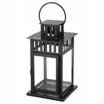 Juodas IKEA BORRBY žibintas, 28 cm