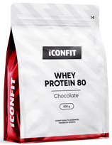 ICONFIT Whey Protein 80 pulveris Šokolādes garšā, 500 g