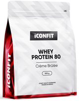 ICONFIT Sūkalu Proteīna 80 Krēms Brulē, 500 g pulveris