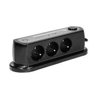 Stalinė elektros juosta 3 lizdai + 2 Usb, 1.4m, czarny