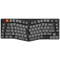 Keychron Klawiatura gamingowa Keychron K15M Gateron Low Profile MX Brown 2.0 bezprzewodowa mechaniczna podświetlana szaro-czarna K15M-H3