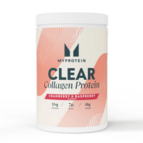 Myprotein Clear Kolageno Milteliai, 650g Spanguolių ir aviečių skonio