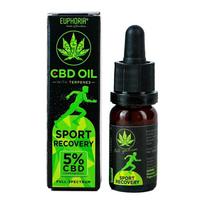 Euphoria CBD aliejus 5 % su terpenais – Sport Recovery, 500 mg, 10 ml