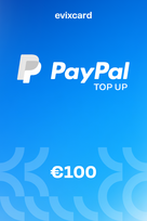 EvixCard PayPal Gift Card 100 EUR Key GLOBAL