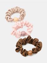 Sinsay - Scrunchie plaukų gumytės 3 pack - multicolor