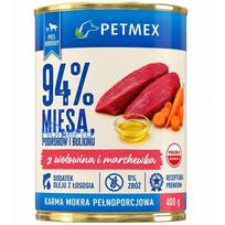 PETMEX with beef and carrot - wet dog food - 400g