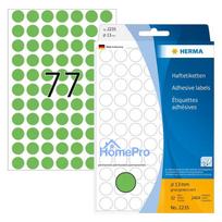HERMA adhesive dots Ø 13.0 mm green