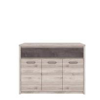 Komoda Mebelbos Jazz 3d2s, 126,6x40,3x95,2 cm, ruda