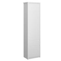 Knygų lentyna Mebelbos Erden 2d1s, 55,6x36,2x210,6 cm, balta
