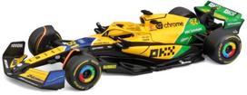 Bburago F1 McLaren MCL38 Oscar Piastri GP Monakas 2024 modelis, 1:43