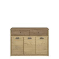 Komoda Mebelbos Denzel 3d2s, 125,4x36,5x90,3 cm, ruda