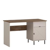 Rašomasis stalas Mebelbos Evo 1d1s 120, 120x60x72 cm, smėlio spalvos
